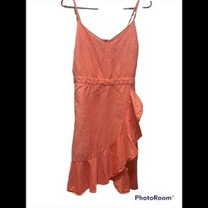 Banana Republic Linen/Cotton Sleeveless Sheath/Wrap Dress